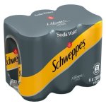 Schweppes Soda Water Can 200ML X 6