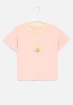 PoP Candy Floral Print Tee - Light Pink