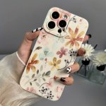 Flower Wall Pattern Tpu Material Mobile Phone Soft Case Compatible With Iphone Series