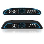 Sinotrack Digital Gps Speedometer Universal Heads Up Display For Car 5.5 Inch Large Lcd Display Hud With Mph Speed Fatigued Driv