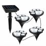 4-PACK Paw Print Solar Garden Lights Cold White