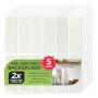 5 Pack Peel And Stick Backsplash Subway Tiles Extra Thick 3D Wall Panels Heat & Water Resistant Easy Diy Kitchen Bathroom Laundry Fireplace & Re