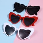 3 Pcs Heart-shaped Fashion Glasses For Women Men Sun Shades For Driving Beach Travel Music Festival And Halloween