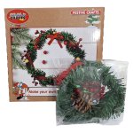 Diy Wreath Kit 22CM Festive Christmas Decor