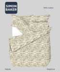 Simon Baker Kasanova Printed 100% Cotton Duvet Cover Sets - Natural Various Sizes - Natural Three Quarter 150CM X 200CM +1 Pil