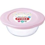 - 350ML My First Glass Square Dish With Lid - Baby Blue
