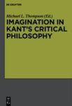 Imagination In Kant& 39 S Critical Philosophy Hardcover