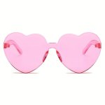Y2K Heart Design Fashion For Women Men Casual Clear Frame Glasses One-piece Photo Prop Eyewear