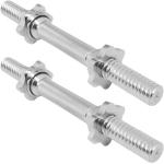 2X Dumbbell Bars 35CM With Starlock Collars - Chrome