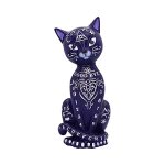 Nemesis Now Purple Mystic Kitty 26CM Resin Purple Ouija Spirit Board Cat Figurine Mystic Kitty Figurine Baroque Design Planchett