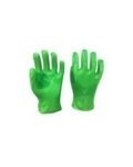 Pioneer Hi-vis Green Terry Palm Pvc Glove Knit Wrist - Green