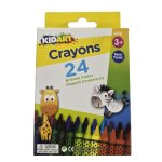 Wax Crayons 24 Pack Kid Art - Factory Plaza