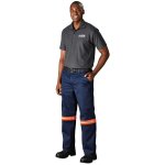 Site Premium Polycotton Pants - Reflective Legs - Orange Tape - Royal Blue 52