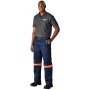Site Premium Polycotton Pants - Reflective Legs - Orange Tape - Royal Blue / 52