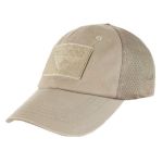 Condor Tan Mesh Tactical Cap W hook & Loop Panels