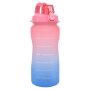 Water Bottle Motivate 1.6L Black/pink