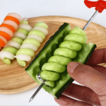 1PC Vegetables Spiral Knife Carving Tool Potato Carrot Cucumber Salad Chopper Manual Spiral Screw Slicer Cutter For Hotels Resta