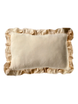 Cream Ruffled Scatter Cushion - 40X60CM Natural