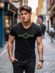Combat Tee - Militaire Series- Black - Medium Centre