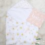 Hooded Towel Light Pink Daisies