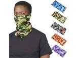 Adults Camo Flexi Tubular Bandana - Green