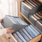 Versatile Foldable Fabric Organizer For Clothes Underwear & Socks - Perfect For Wardrobe & Car Storage