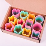 12-PACK Of Colorful Star & Circle Shaped MINI Gift Boxes - Perfect For Kids' Birthdays & Parties Christmas Halloween Thanksgivin