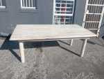 Large Whitewashed Wood Dining Table