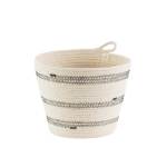 Planter Basket - Stitched Striped - Large