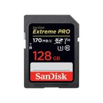 SanDisk 128GB Extreme Pro Sdxc 170MB S V30 Uhs-i U3 Memory Card
