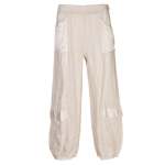 Two Textured Linen Pant - Stone L xl