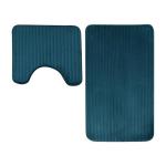 Always Ribbed Bathmat Set Teal