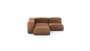 Three Module Corner Sofa - Leather - Brown - 199CM X 199CM