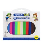 Marlin Kids Modelling Clay 200G 6 Neon & 6 Normal Colours Pack Of 12