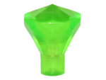 Parts Rock 1 X 1 Jewel 24 Facet 30153 - Trans-bright Green