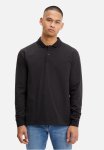 Calvin Klein Logo Jacquard Long Sleeve Polo - Ck Black