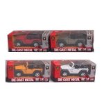 Die-cast Jeep Pull Back Asst