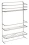 Shower Caddy Organizer Steelcraft Chrome W32CMXD11.6CMXH51CM