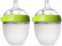 Comotomo Natural Feel Baby Bottle 150 Ml Green Pack Of 2