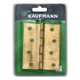 - Butt Hinge 100MM Brass Nylon Washer Pair - 2 Pack