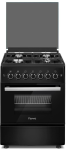 Ferre 60×60 4 Burner Freestanding Gas Cooker Matt Black F6B40G2.MB