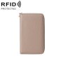 1659 Rfid Anti-magnetic Anti-theft Passport Bag Document Bag Wallet Khaki