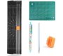 A4 Paper Trimmer Paper Cutter Plus 1 Knife Pen 1 Double Head Pen 1 Blade 1 A4 Cutting MAT-810A4-BLACK Guillotine Paper Cutter Set Of 1 Black