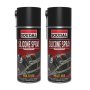 Lubricant Silicone Spray Transparent 400ML 2 Pack