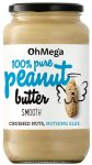 Oh Mega 100% Pure Smooth Peanut Butter 750G