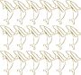 18PCS Gold Dolphin Metal Paper Clips Multi-use Decorative Office
