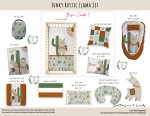 Cot Duvet Bedding Funky Rustic Llama Set
