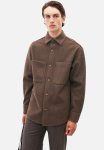 Loose Fit Overshirt - Dark Brown
