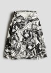 Motif-detail Hoodie - White X-men
