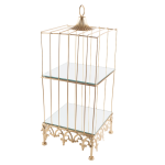 Square Gold Cage Large 63X28X27CM